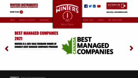 What Winters.com website looked like in 2021 (2 years ago)