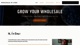 What Wholesaleinabox.com website looked like in 2021 (2 years ago)