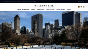 What Wollmanskatingrink.com website looked like in 2021 (2 years ago)