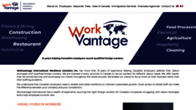What Workvantage.ca website looked like in 2021 (2 years ago)