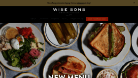 What Wisesonsdeli.com website looked like in 2021 (2 years ago)