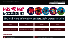 What Worcestershire.gov.uk website looked like in 2021 (2 years ago)