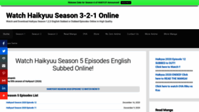 What Ww3.haikyuu3.com website looked like in 2021 (2 years ago)