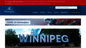 What Winnipeg.ca website looked like in 2021 (2 years ago)