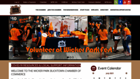 What Wickerparkbucktown.com website looked like in 2021 (2 years ago)