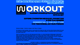 What Workout-cologne.de website looked like in 2021 (2 years ago)