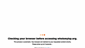 What Whoismyisp.org website looked like in 2021 (4 years ago)