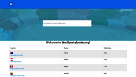 What Worldpostalcodes.org website looked like in 2021 (4 years ago)