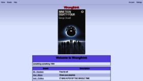What Wrongthink.net website looked like in 2021 (2 years ago)