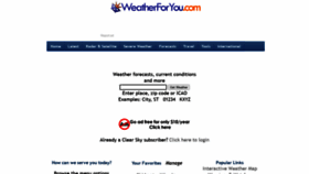 What Weatherforyou.com website looked like in 2021 (2 years ago)