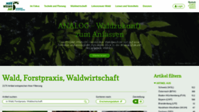 What Waldwissen.net website looked like in 2021 (2 years ago)