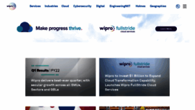 What Wipro.com website looked like in 2021 (2 years ago)