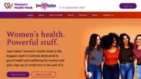What Womenshealthweek.com.au website looked like in 2021 (2 years ago)