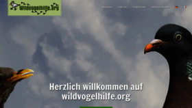 What Wildvogelhilfe.org website looked like in 2021 (2 years ago)