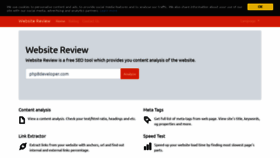 What Website-review.php8developer.com website looked like in 2021 (2 years ago)