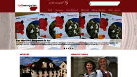 What Weingarten-online.de website looked like in 2021 (3 years ago)