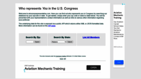 What Whoismyrepresentative.com website looked like in 2021 (2 years ago)