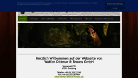 What Waffen-dittmar-brouns.de website looked like in 2021 (2 years ago)