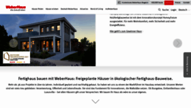 What Weberhaus.de website looked like in 2021 (2 years ago)