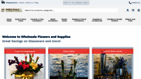 What Wholesaleflowersandsupplies.com website looked like in 2021 (2 years ago)