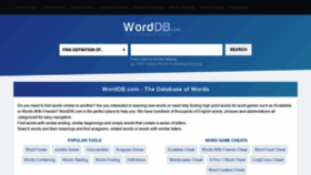 What Worddb.com website looked like in 2021 (2 years ago)