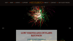 What Woolaroc.org website looked like in 2021 (2 years ago)