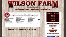 What Wilsonfarm.com website looked like in 2021 (2 years ago)