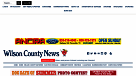 What Wilsoncountynews.com website looked like in 2021 (2 years ago)