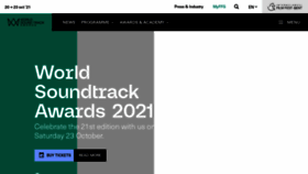 What Worldsoundtrackawards.com website looked like in 2021 (2 years ago)