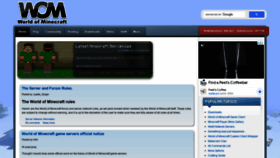 What Worldofminecraft.com website looked like in 2021 (2 years ago)