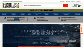 What Warehouse-lighting.com website looked like in 2021 (2 years ago)