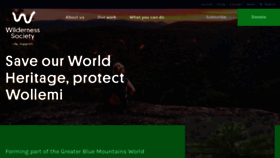 What Wilderness.org.au website looked like in 2021 (2 years ago)