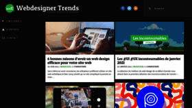 What Webdesignertrends.com website looked like in 2021 (2 years ago)