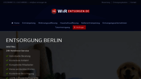 What Wir-entsorgen.de website looked like in 2021 (2 years ago)