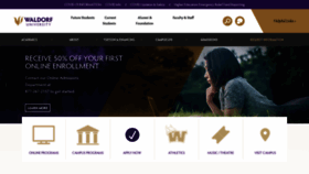 What Waldorf.edu website looked like in 2021 (2 years ago)