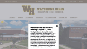 What Whrhs.org website looked like in 2021 (2 years ago)