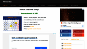 What Whatisthedatetoday.com website looked like in 2021 (2 years ago)