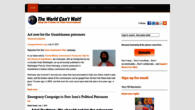 What Worldcantwait.net website looked like in 2021 (2 years ago)