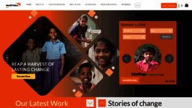 What Worldvision.in website looked like in 2021 (2 years ago)