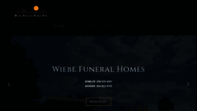 What Wiebefuneralhomes.com website looked like in 2021 (2 years ago)