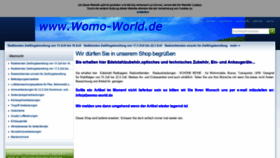 What Womo-world.de website looked like in 2021 (2 years ago)