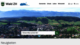 What Wald-zh.ch website looked like in 2021 (2 years ago)