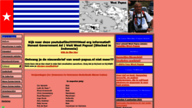 What West-papua.nl website looked like in 2021 (2 years ago)