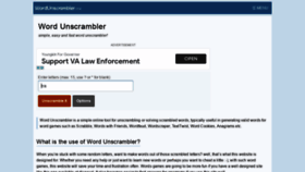 What Wordunscrambler.me website looked like in 2021 (2 years ago)