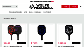 What Wolfepickleball.com website looked like in 2021 (2 years ago)
