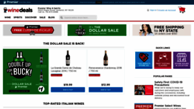 What Winedeals.com website looked like in 2021 (2 years ago)