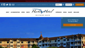 What Watkinsglenharborhotel.com website looked like in 2021 (2 years ago)