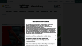 What Waz-online.de website looked like in 2021 (2 years ago)