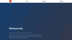 What Websecurify.com website looked like in 2021 (2 years ago)