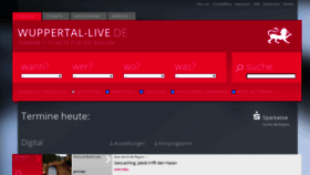 What Wuppertal-live.de website looked like in 2021 (2 years ago)
